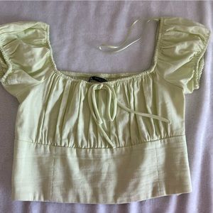 Zara Lime green top